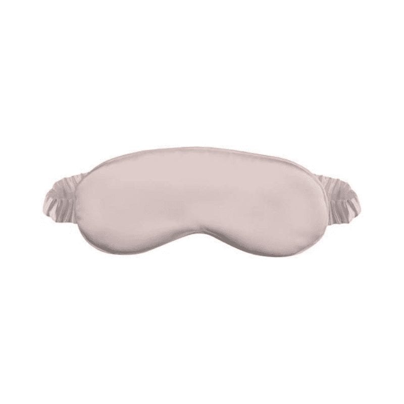 pink silk eye mask