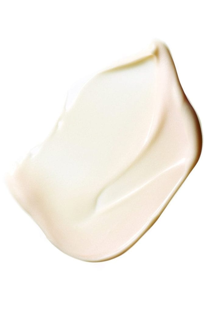 A swatch of Sunday Riley skincare products.