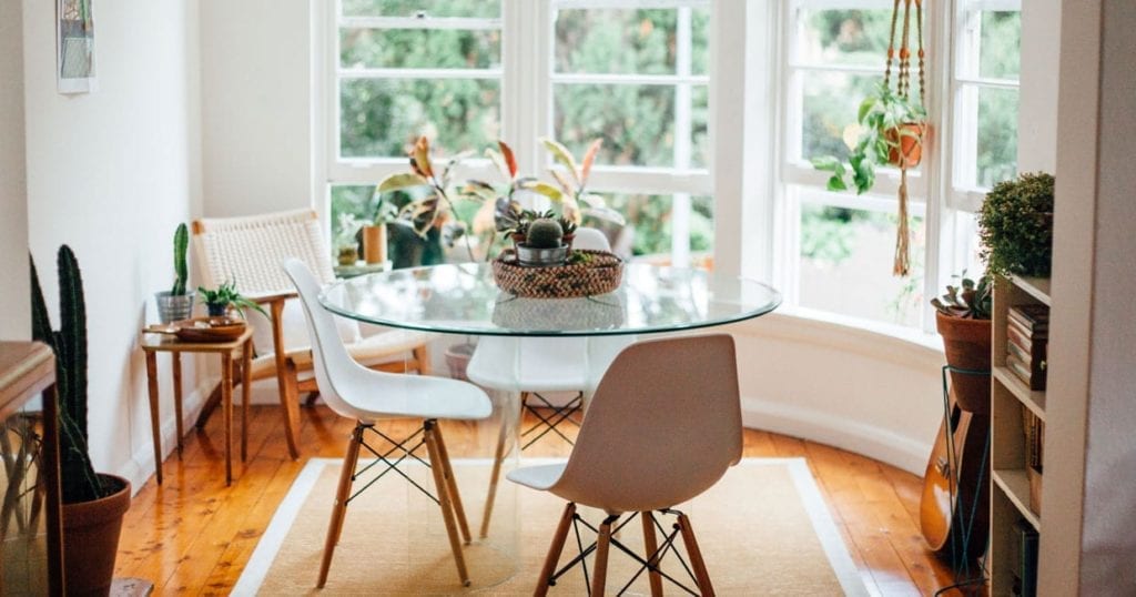Interior shots of a Sydney apartment with houseplants.