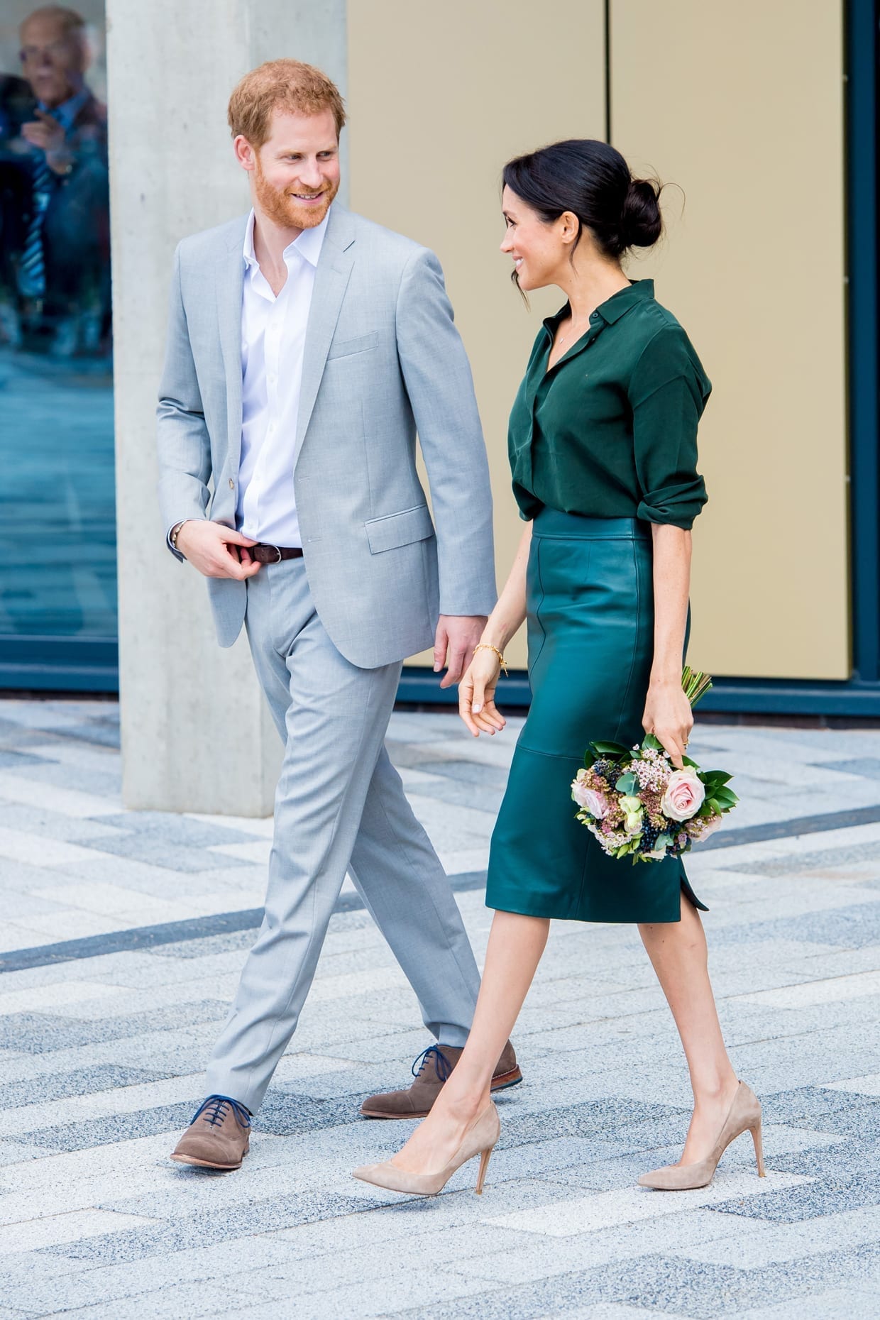 Prince Harry and Meghan Markle visit the University of Chichester Tech Park, Oct. 3, 2018.
