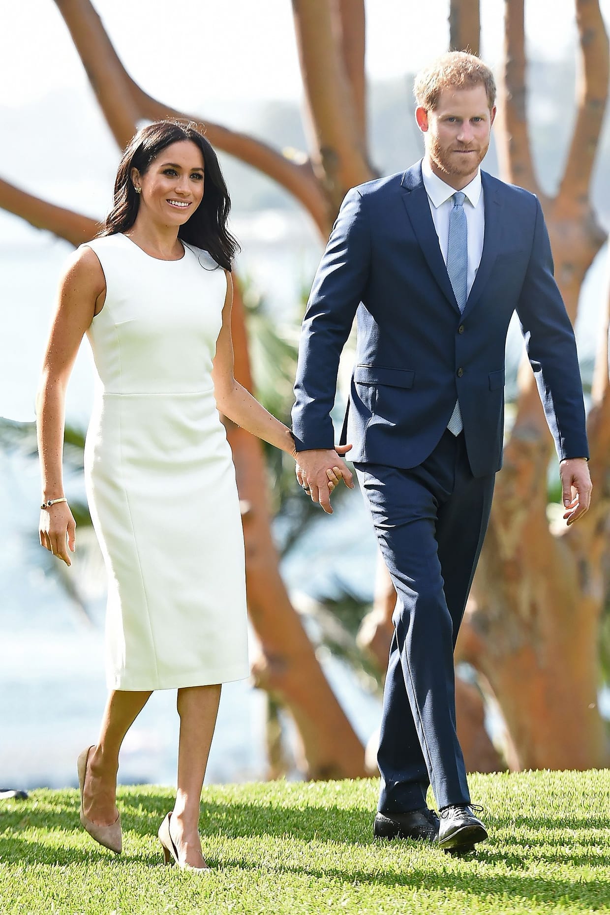 Prince Harry and Meghan Markle at Admiralty House, Sydney, Oct. 16, 2018.