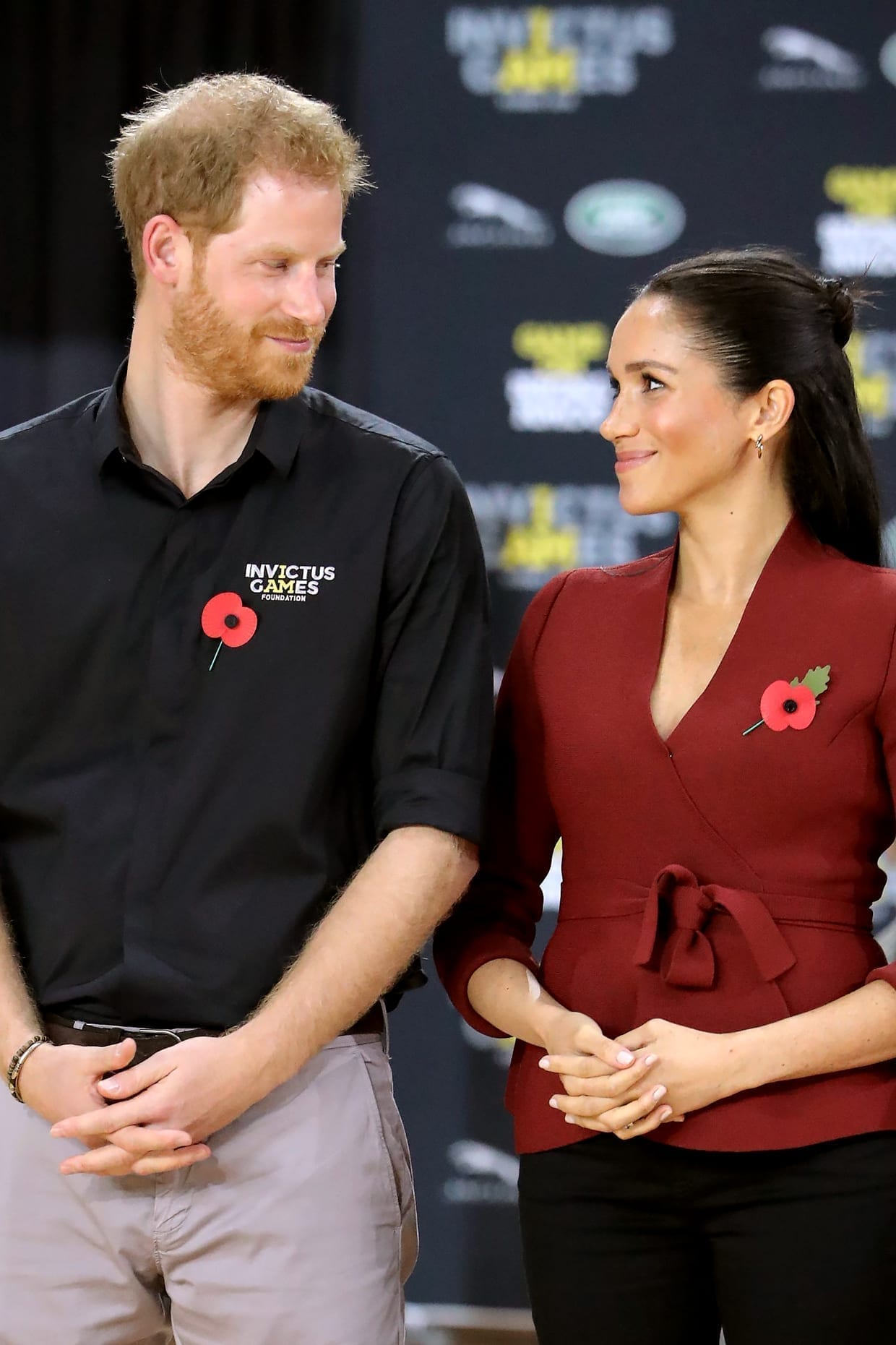 Prince Harry and Meghan Markle attend the Wheelchair Basketball Final at the Invictus Games, Oct. 27, 2018.