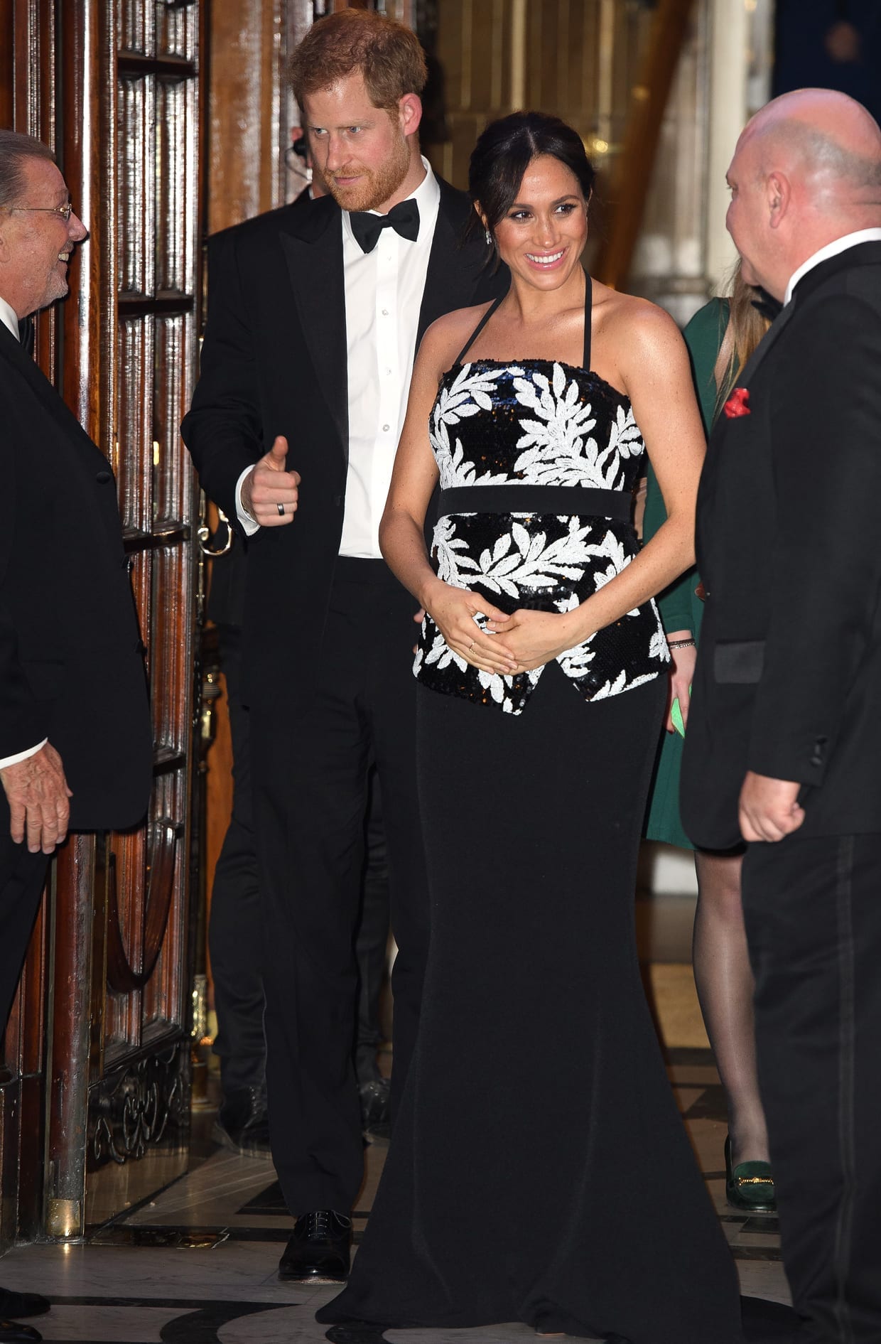 Prince Harry and Meghan Markle attend The Royal Variety Performance in London, Nov. 19, 2018.