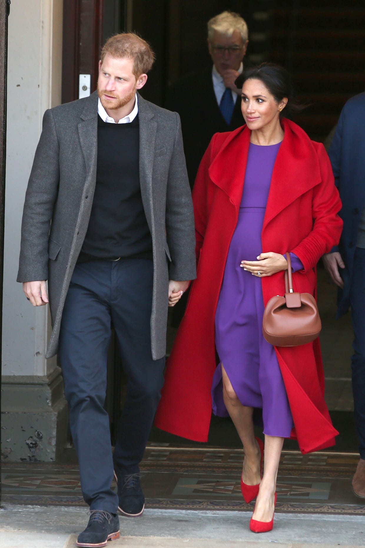 Prince Harry and Meghan Markle visit to Birkenhead, UK, Jan. 14, 2019.