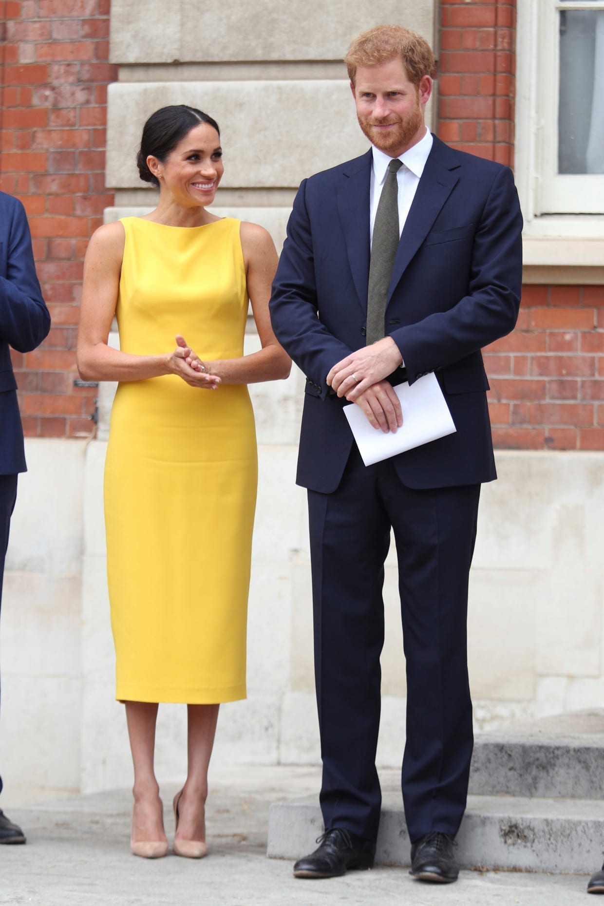 Prince Harry and Meghan Markle attend the 'Your Commonwealth' Youth Challenge reception at Marlborough House in London, July 5, 2018.