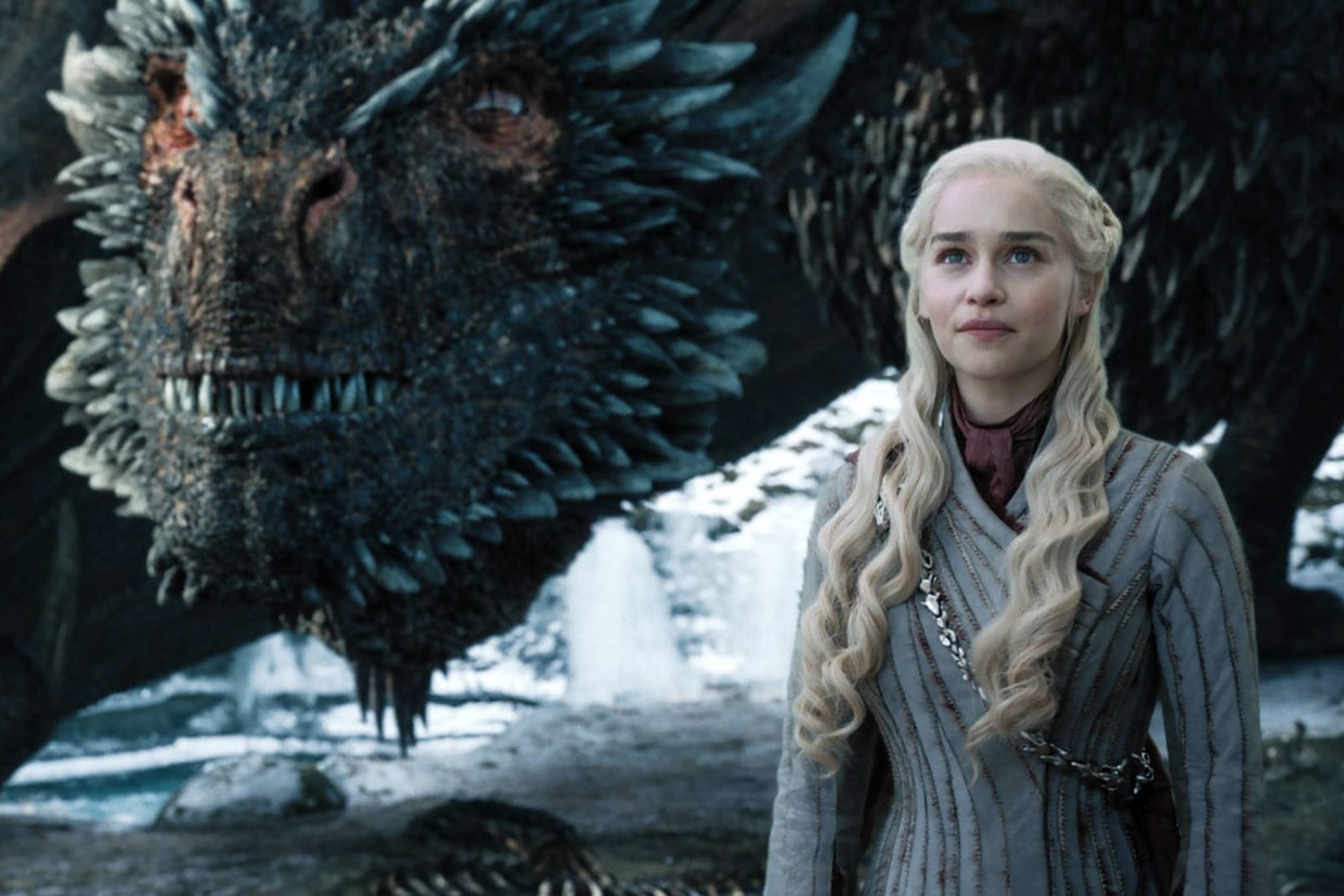Emilia Clarke as Daenerys Targaryen in a scene from HBO's "Game of Thrones."