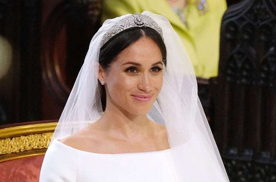 Meghan Markle at St. George's Chapel, Windsor Castle, Berkshire, UK, May 19, 2018.