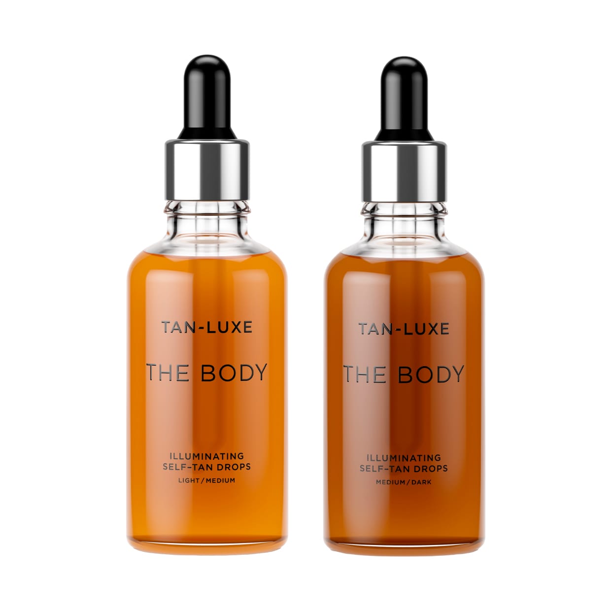 Tan-Luxe The BODY Illuminating Self-Tan Drops in Light/Medium or Medium/Dark