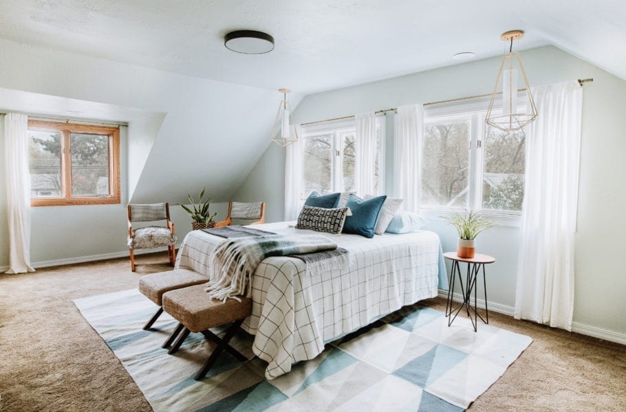 A master bedroom.