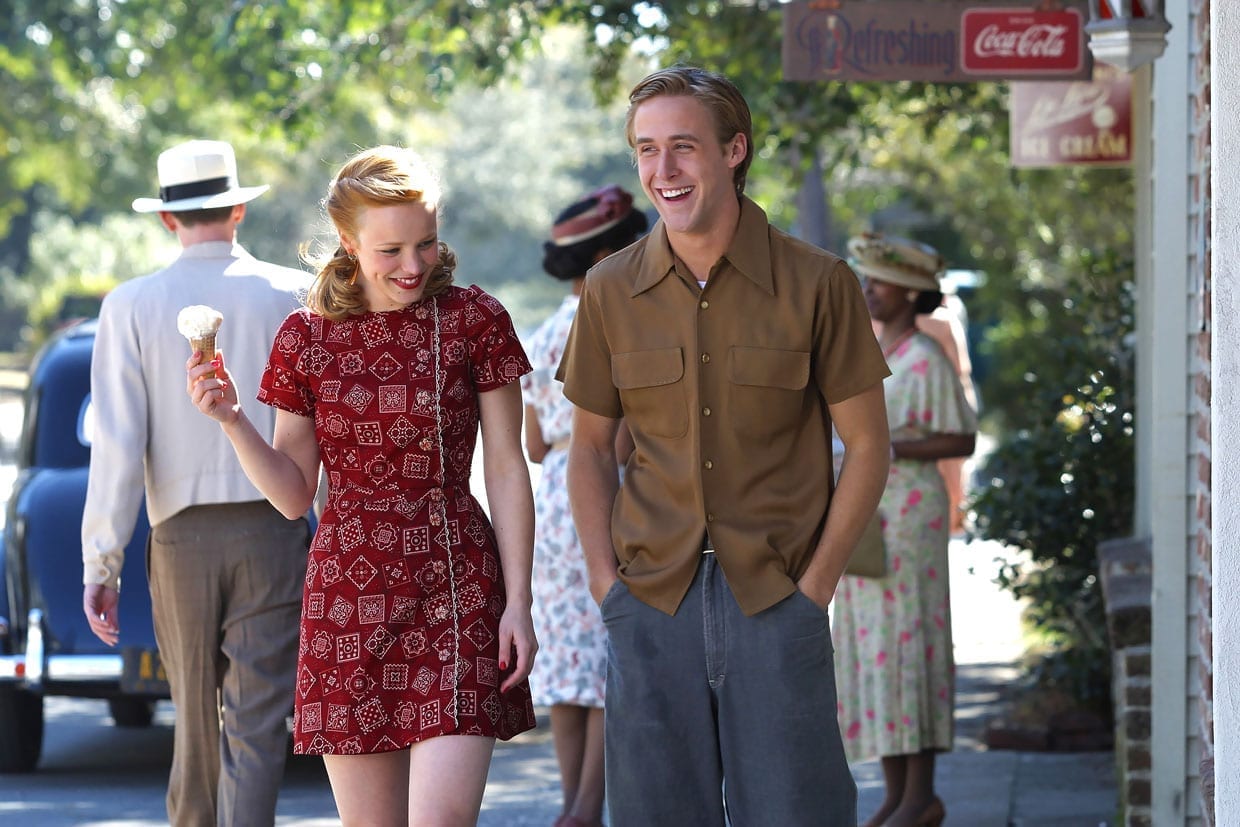 Rachel McAdams and Ryan Gosling in a scene from "The Notebook."