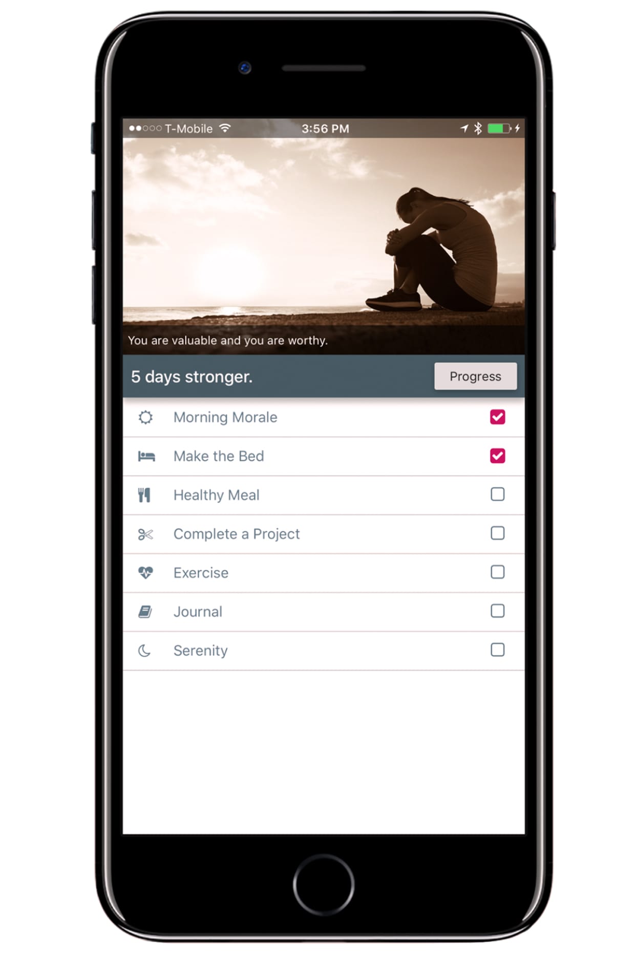 A screenshot of the After a Breakup app.