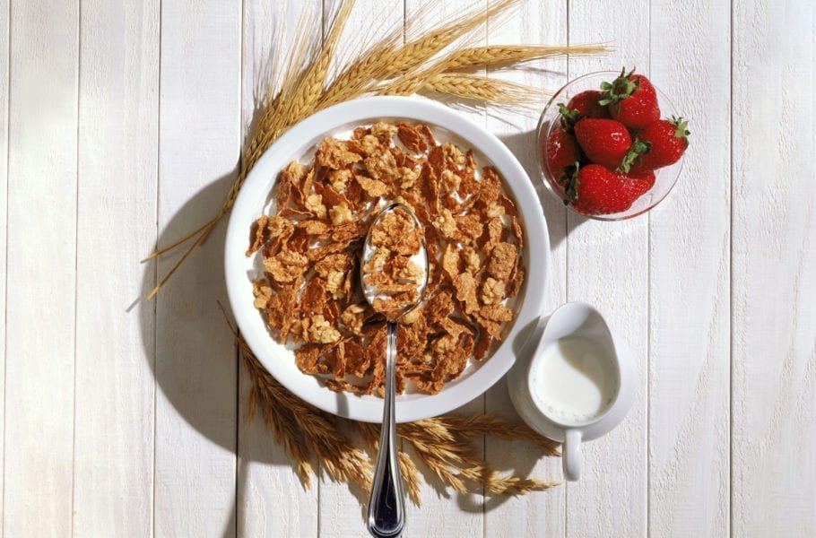 A bowl of cereal.
