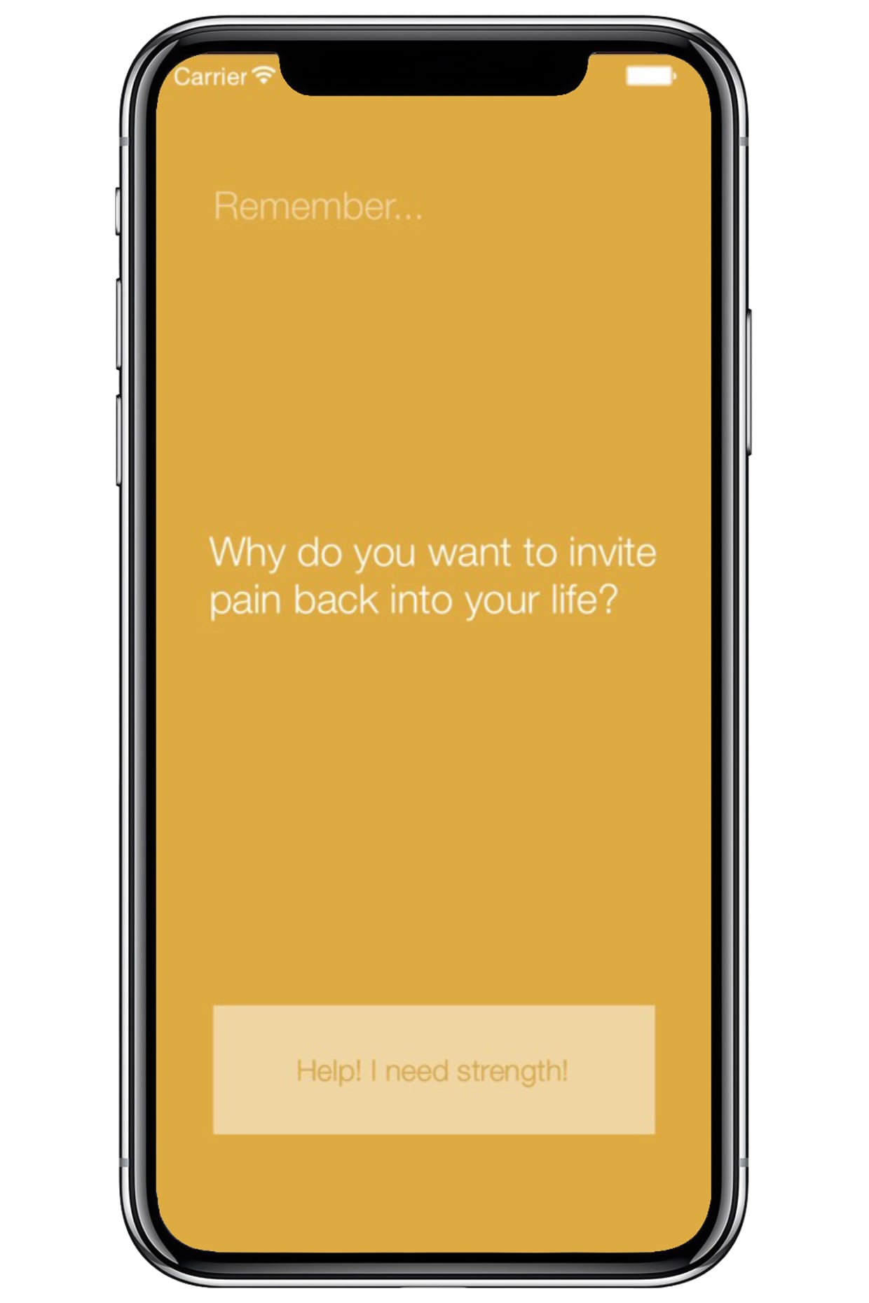 A yellow phone screen.