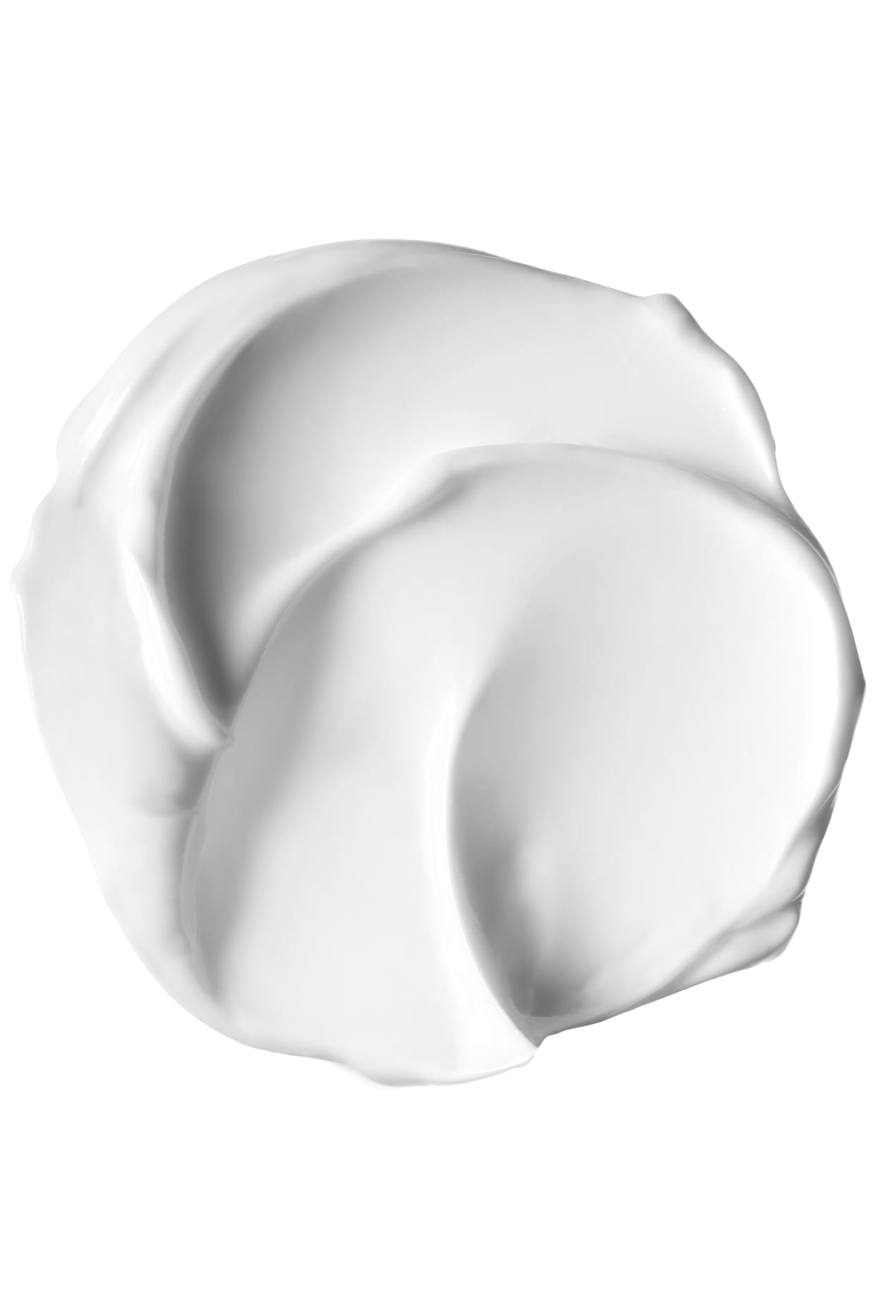 A white circular swatch of Sunday Riley's Ice Ceramide Moisturizing Cream.