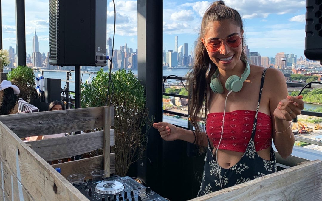 A photo of DJ Mayssa Chehata at a party.