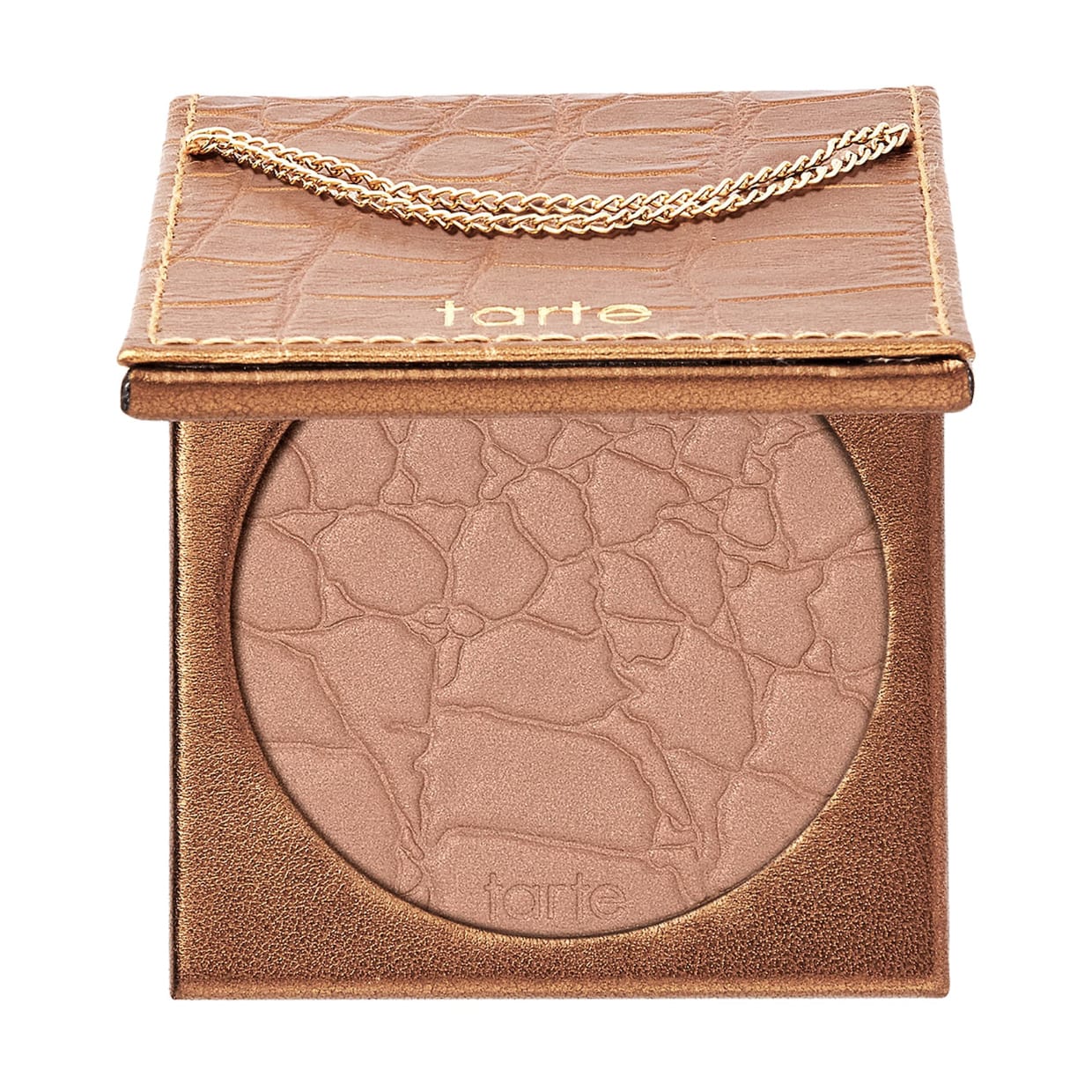 A square compact of bronzing powder.