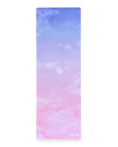 blue and pink yoga mat