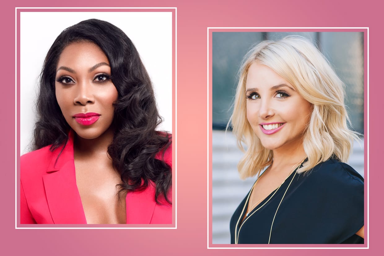A side by side of Kimberly Smith, Founder of Marjani and Co-Founder of The Brown Beauty Co-op, and Sara Brooks, Founder and CEO of Covet PR.