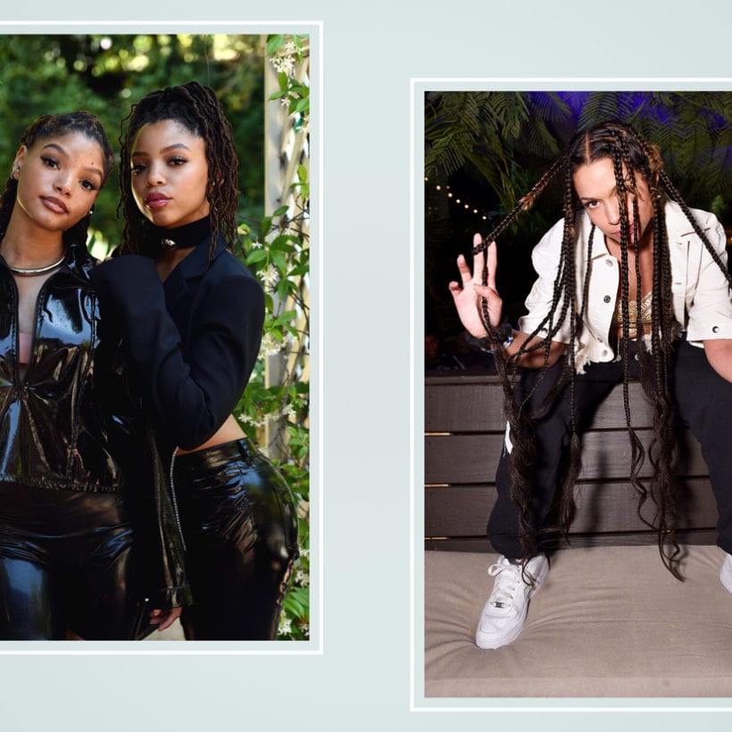 A side by side of Chloe x Halle and Princess Nokia.