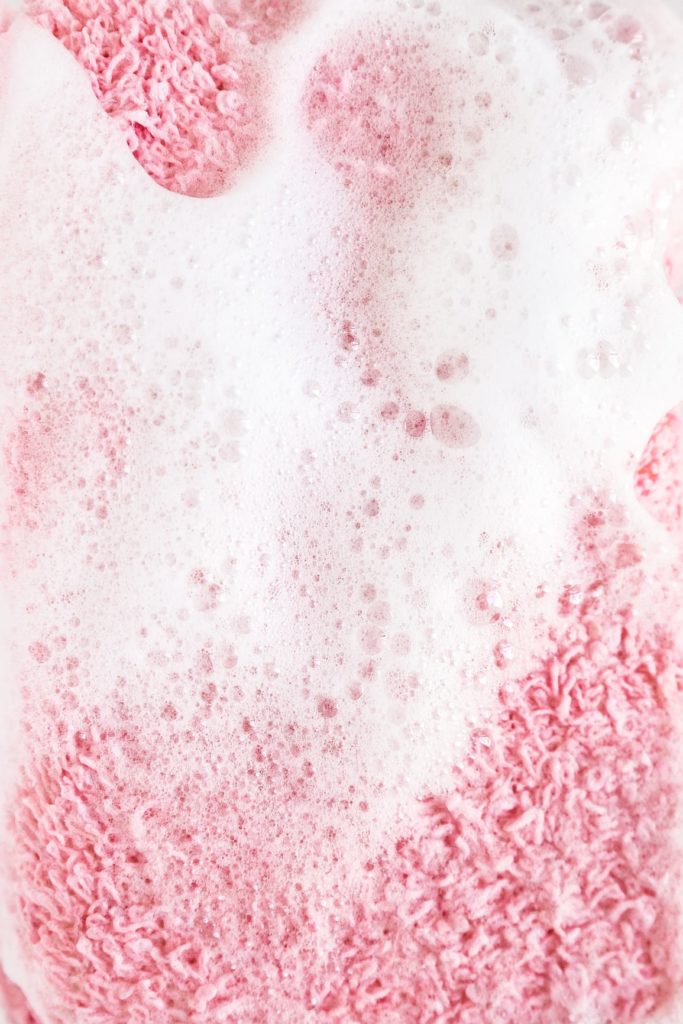 Close Up Of Bath Sponge