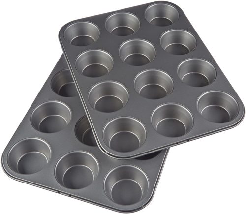 Amazon Basics Nonstick Carbon Steel Muffin Pan, $12.89