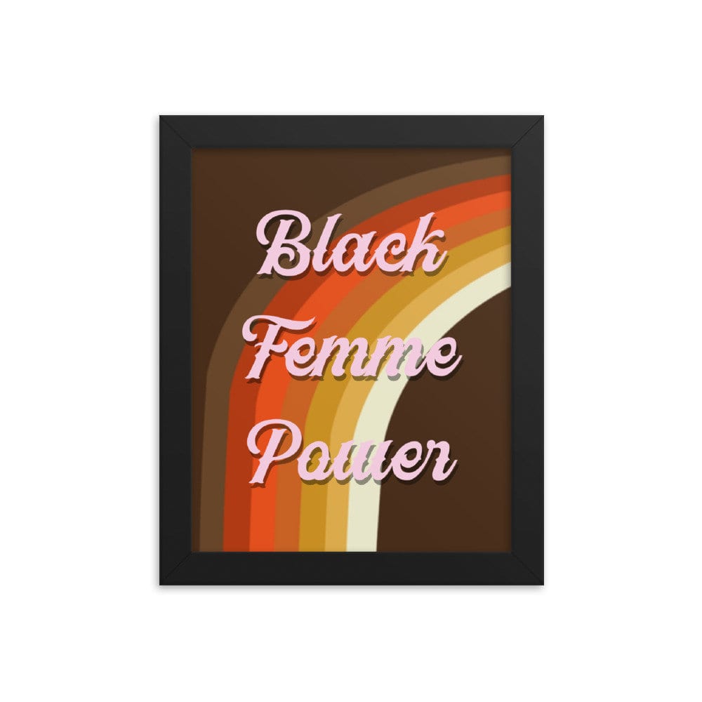 Black Femme Power Framed Poster, $35.00