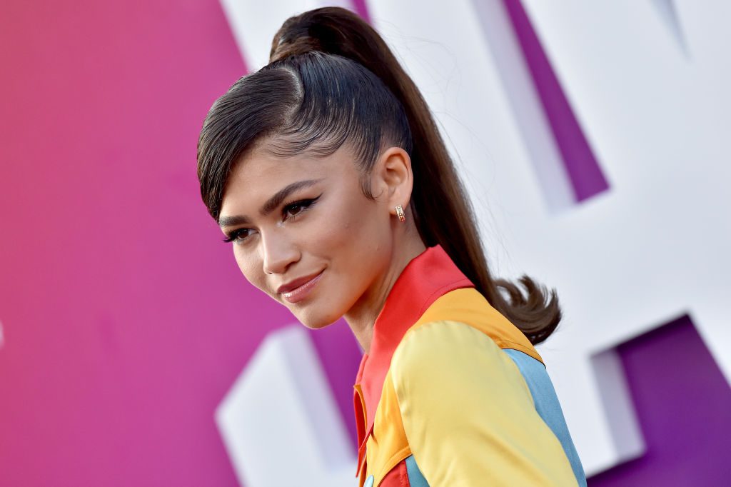 LOS ANGELES, CALIFORNIA - JULY 12: Zendaya attends the Premiere of Warner Bros "Space Jam: A New Legacy" at Regal LA Live on July 12, 2021 in Los Angeles, California. (Photo by Axelle/Bauer-Griffin/FilmMagic)