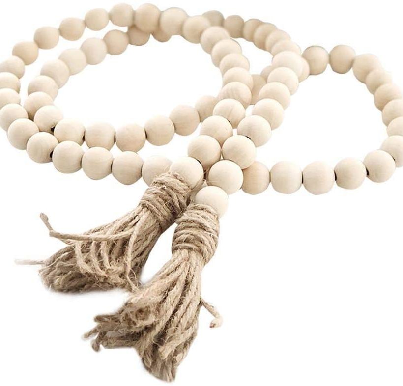 Farmhouse Beads 58in Wood Bead Garland