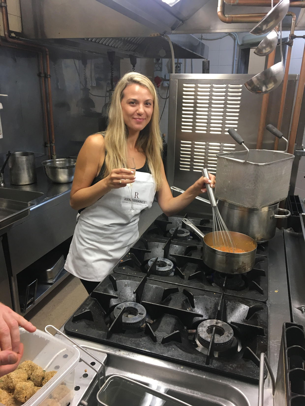 Jenn Sinrich cooking