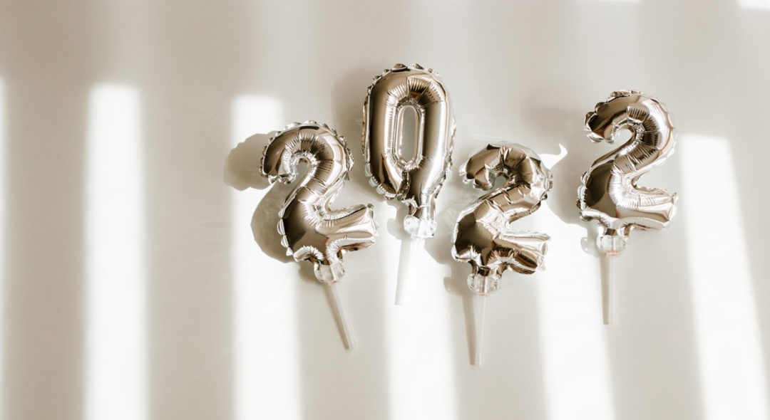 2022 number balloons