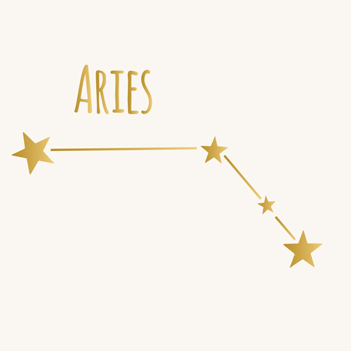 Aries constellation illustration