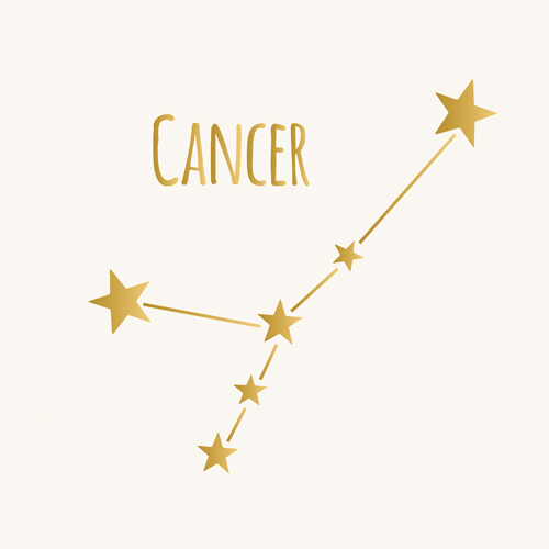 Cancer constellation illustration