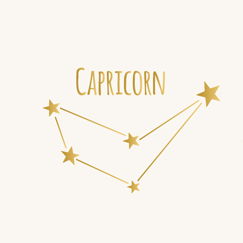 Capricorn constellation illustration