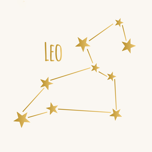 Leo constellation illustration