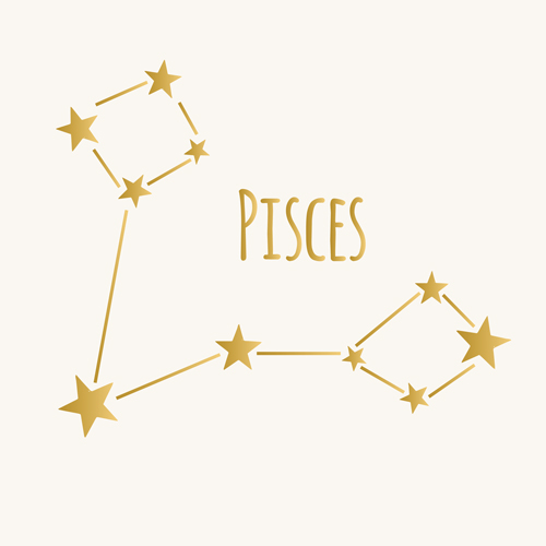 Pisces constellation illustration
