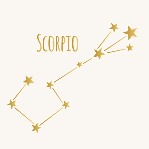 Scorpio constellation illustration