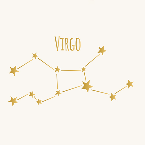 Virgo constellation illustration