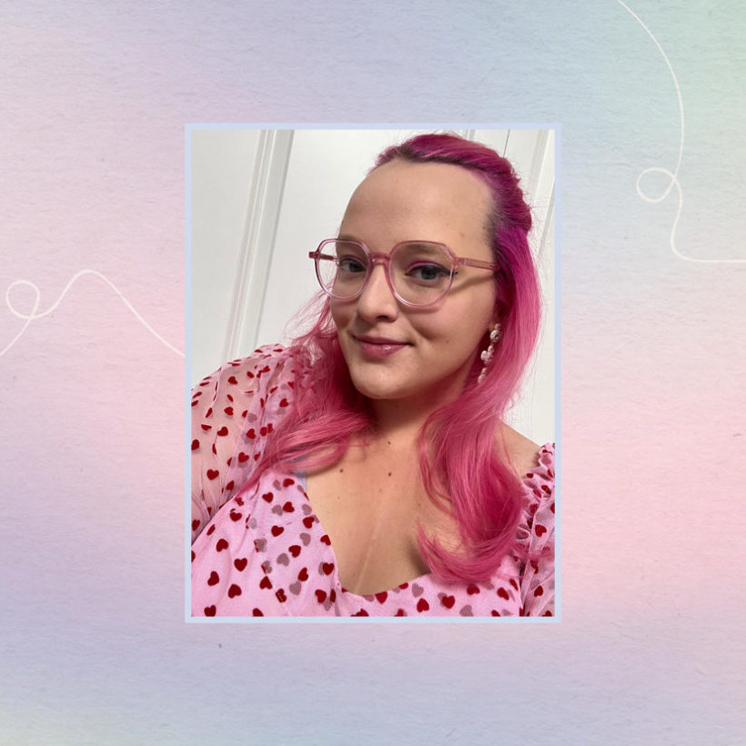 portrait of Casey Clark over gradient