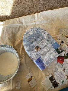 Steps to make DIY sherpa vase