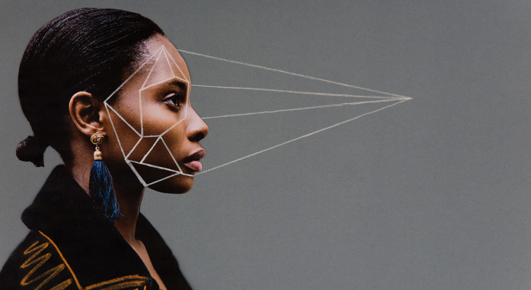 collage of woman and vanishing point