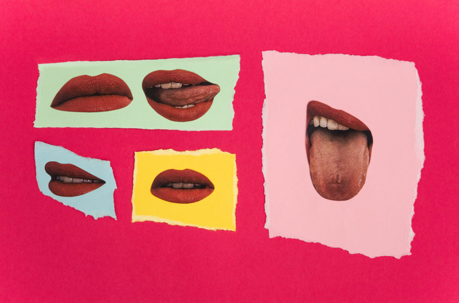collage of tongues