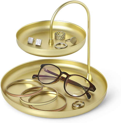 gold tray