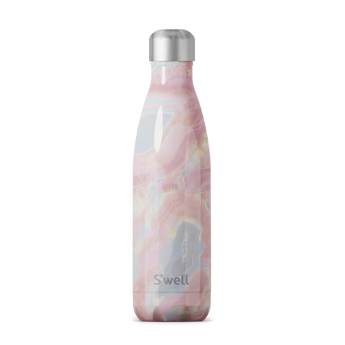 Women stay with Backpack with reusable water bottle in a pocket Stock Photo  by katrinshine