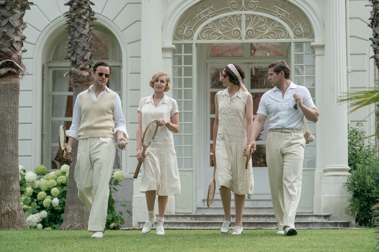 (l-r.) Harry Hadden-Paton stars as Bertie Pelham, Laura Carmichael as Lady Edith, Tuppence Middleton as Lucy Smith and Allen Leech as Tom Branson in DOWNTON ABBEY: A New Era