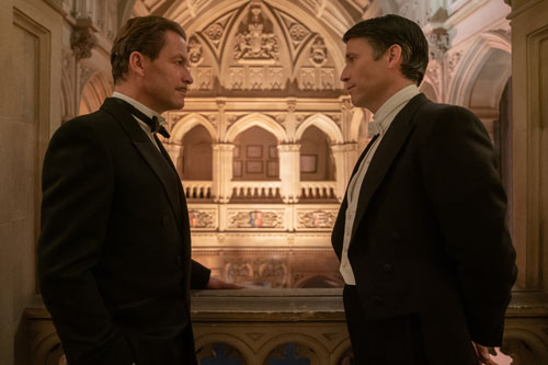 Dominic West stars as Guy Dexter and Robert James Collier as Thomas Barrow in DOWNTON ABBEY: A New Era