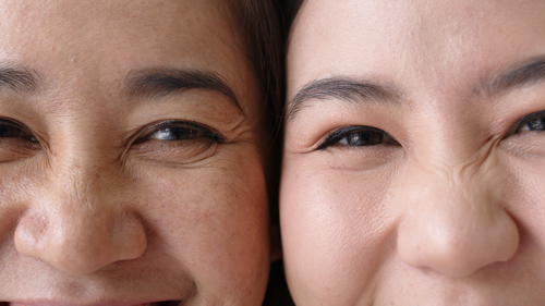 close up of women smiling