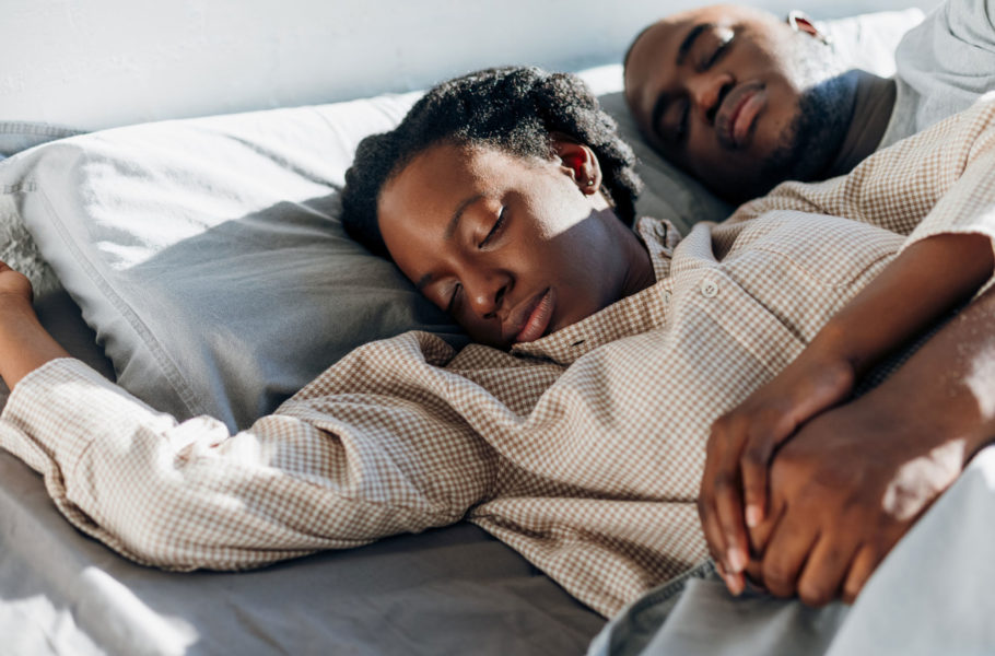 couple sleeping together