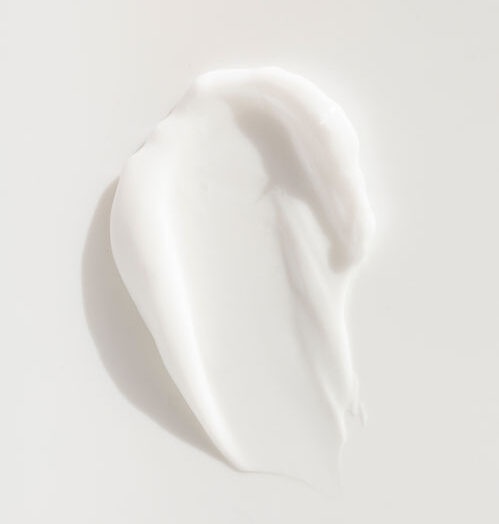 cream on white background