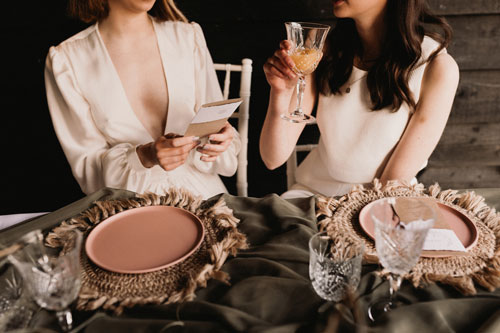 two woman getting married