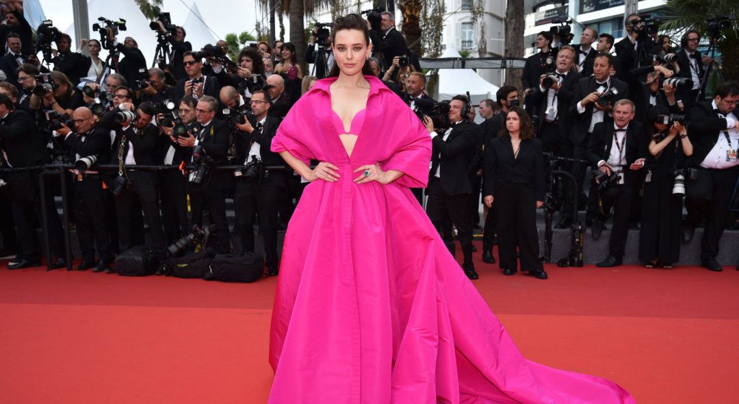 Katherine Langford attends the screening of "Top Gun: Maverick" during the 75th annual Cannes film festival at Palais des Festivals on May 18, 2022 in Cannes, France